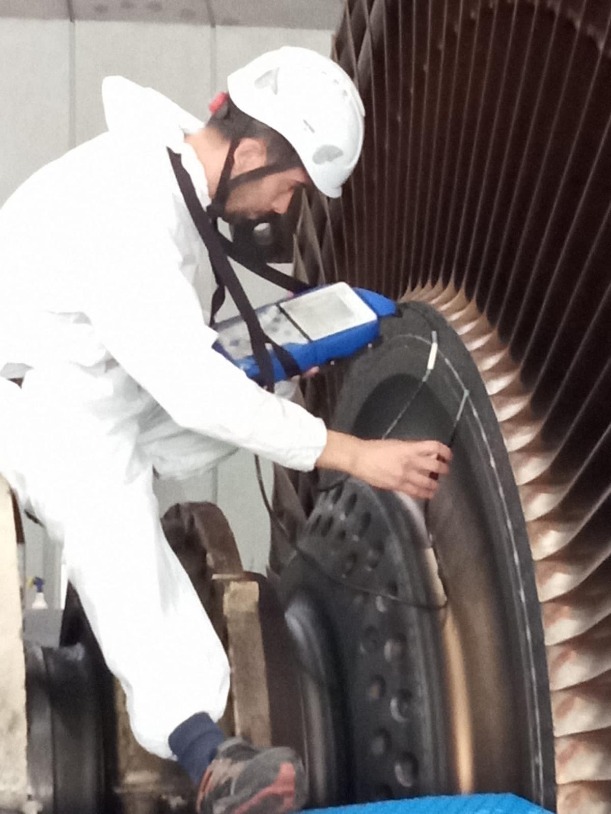 ET saha uygulaması - Türbin diskinde hassas tarama