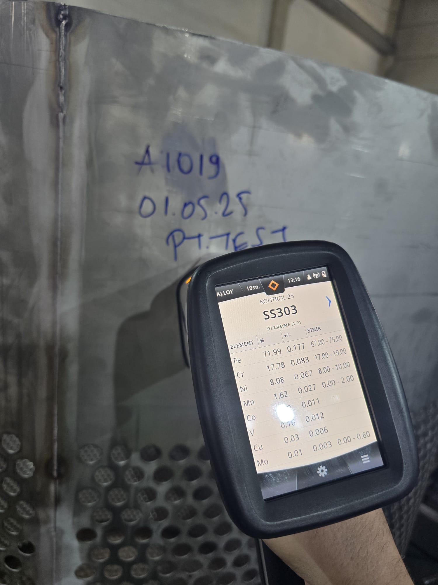 PMI - Pozitif Malzeme Tanımlama