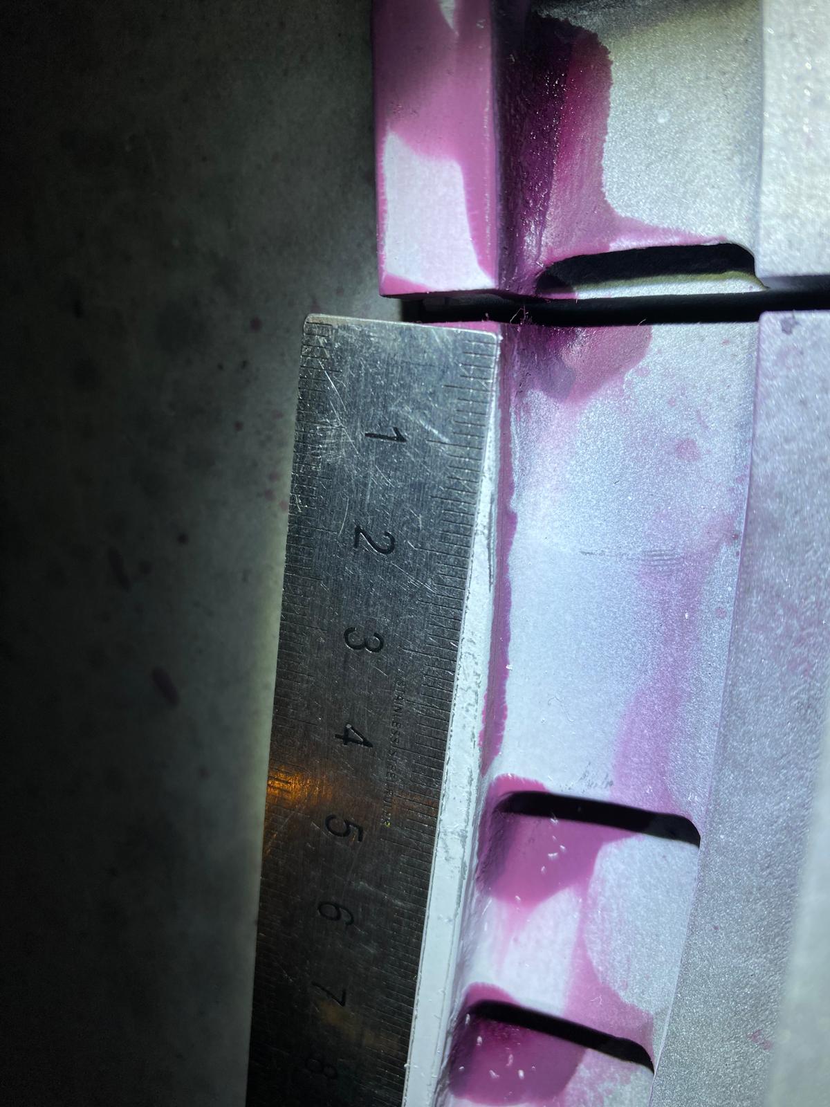 PT ölçüm - Cetvel ile çatlak endikasyonu boyut belirleme