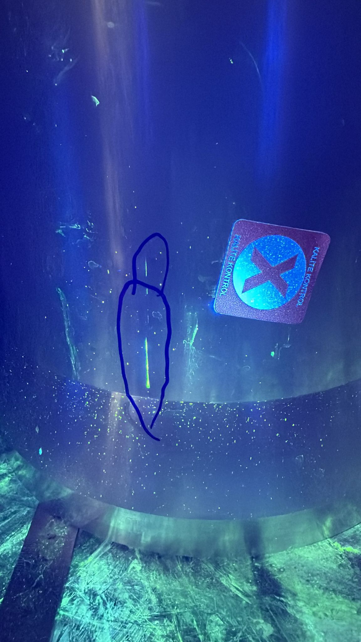 Floresan PT - Silindirik tank kaynağında kusur tespiti, Kalite Kontrol etiketi