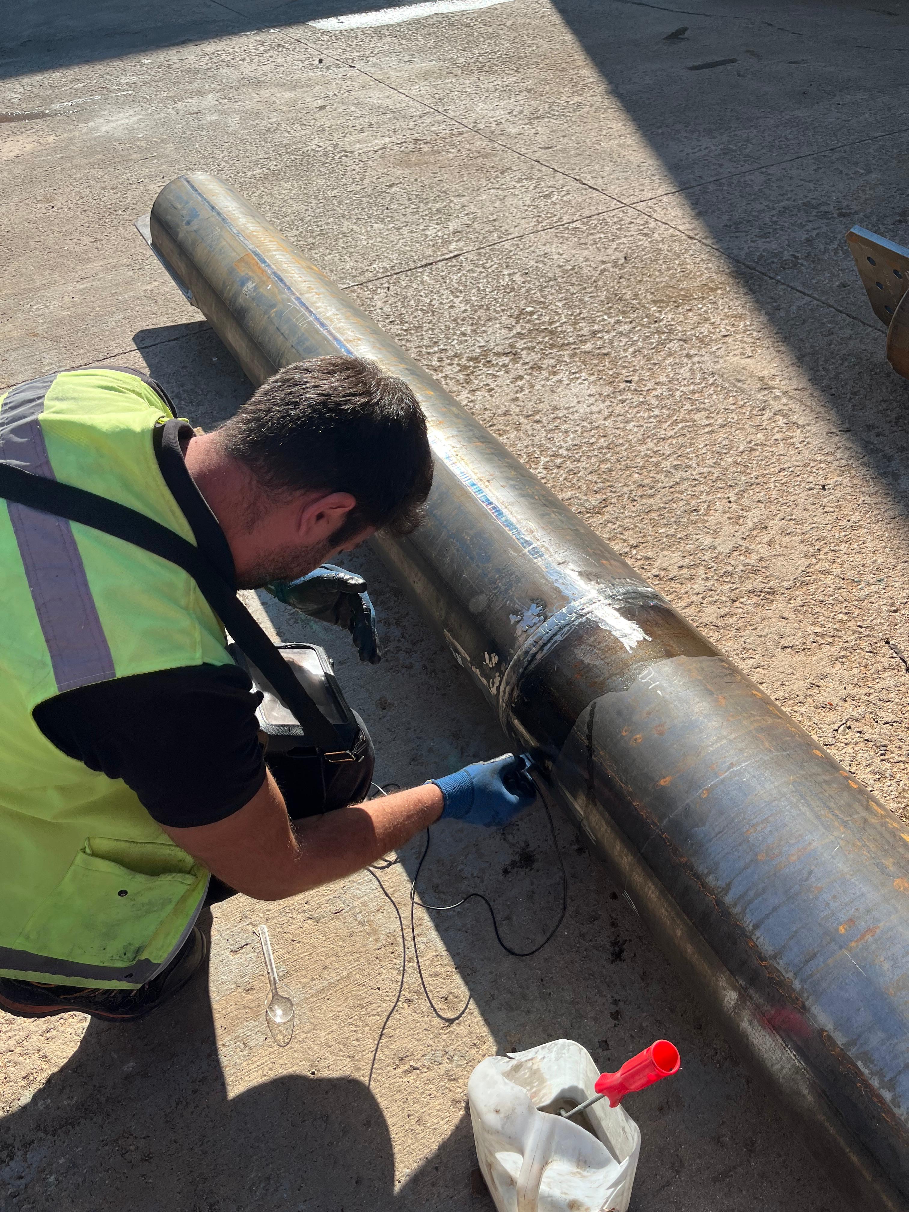 Saha UT muayenesi - Boru kaynak dikişi ultrasonik tarama