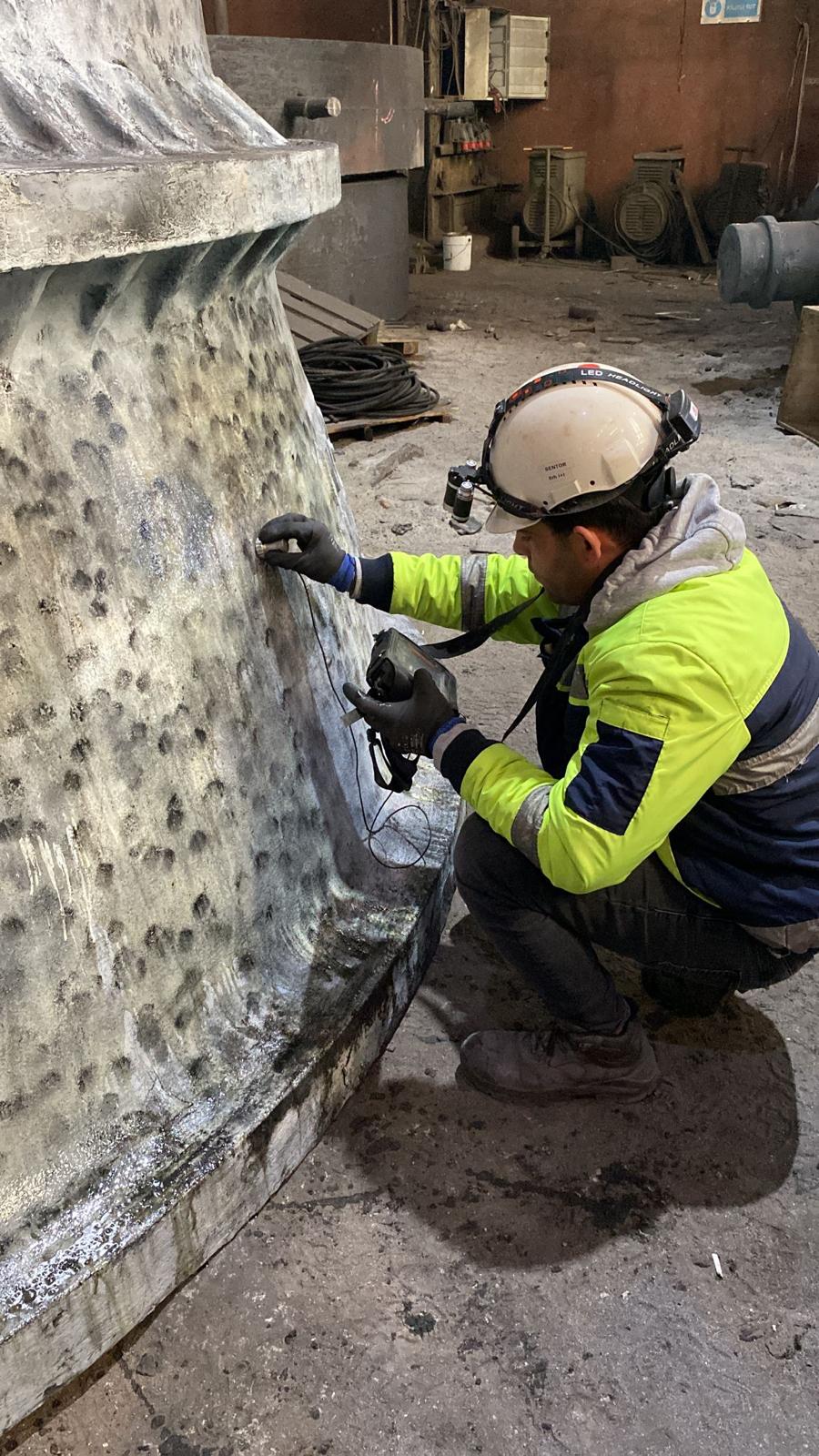 Saha UT uygulaması - Kaynak bölgesinde ultrasonik tarama