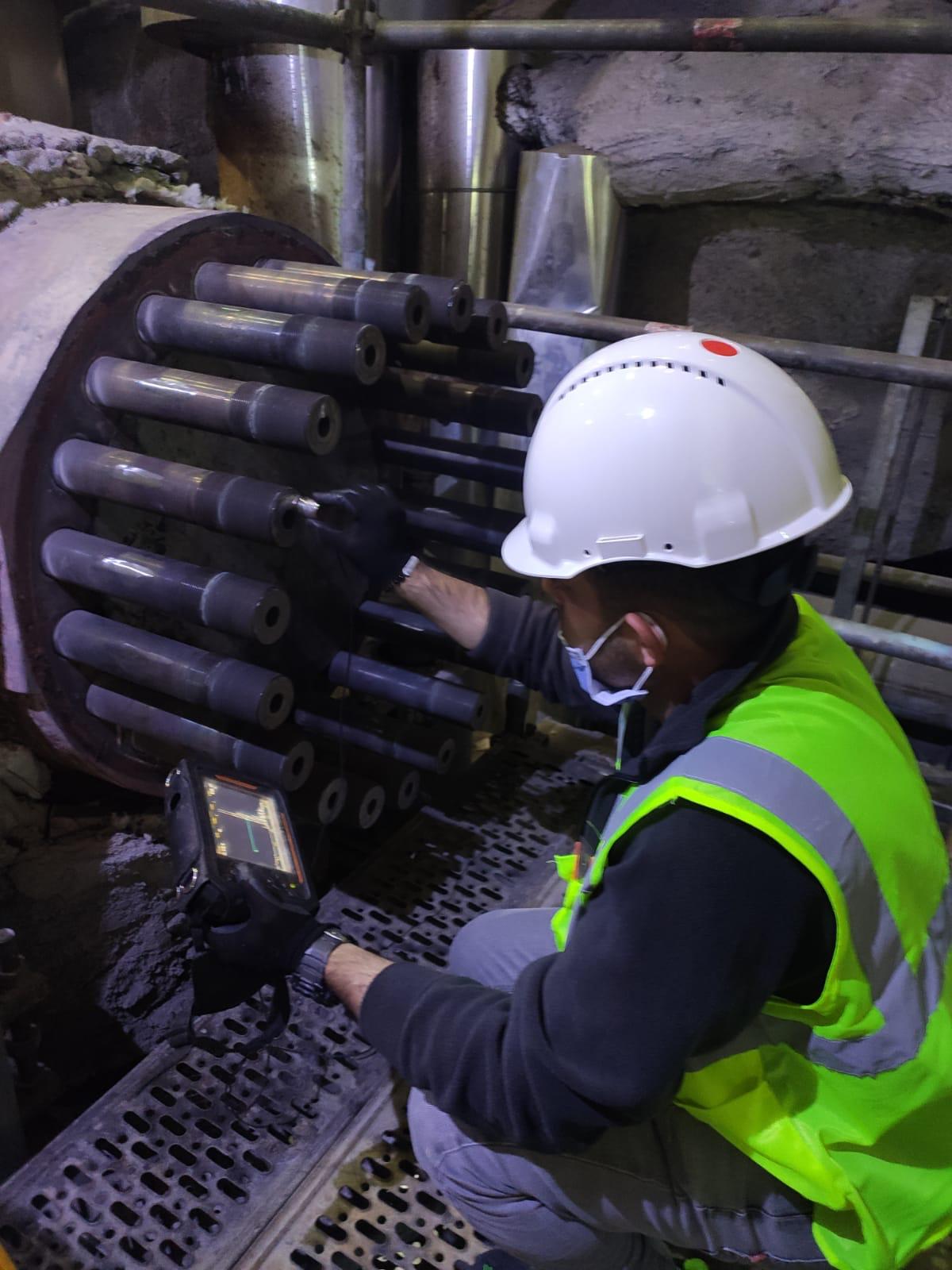 Isı değiştirici boru demeti UT - Tüp kalınlık ve kusur taraması