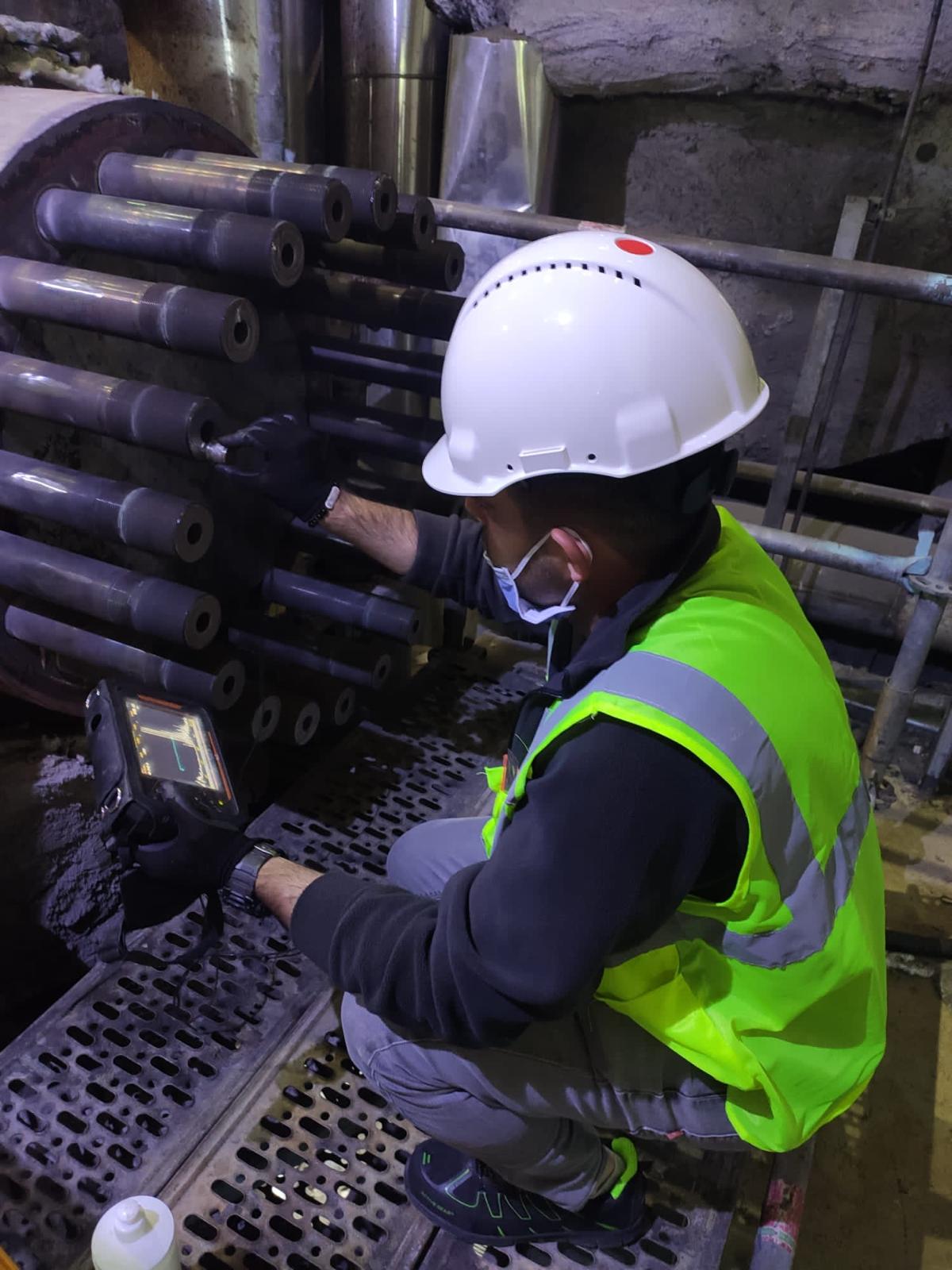 Saha UT çalışması - Kritik bölgede ultrasonik test uygulaması