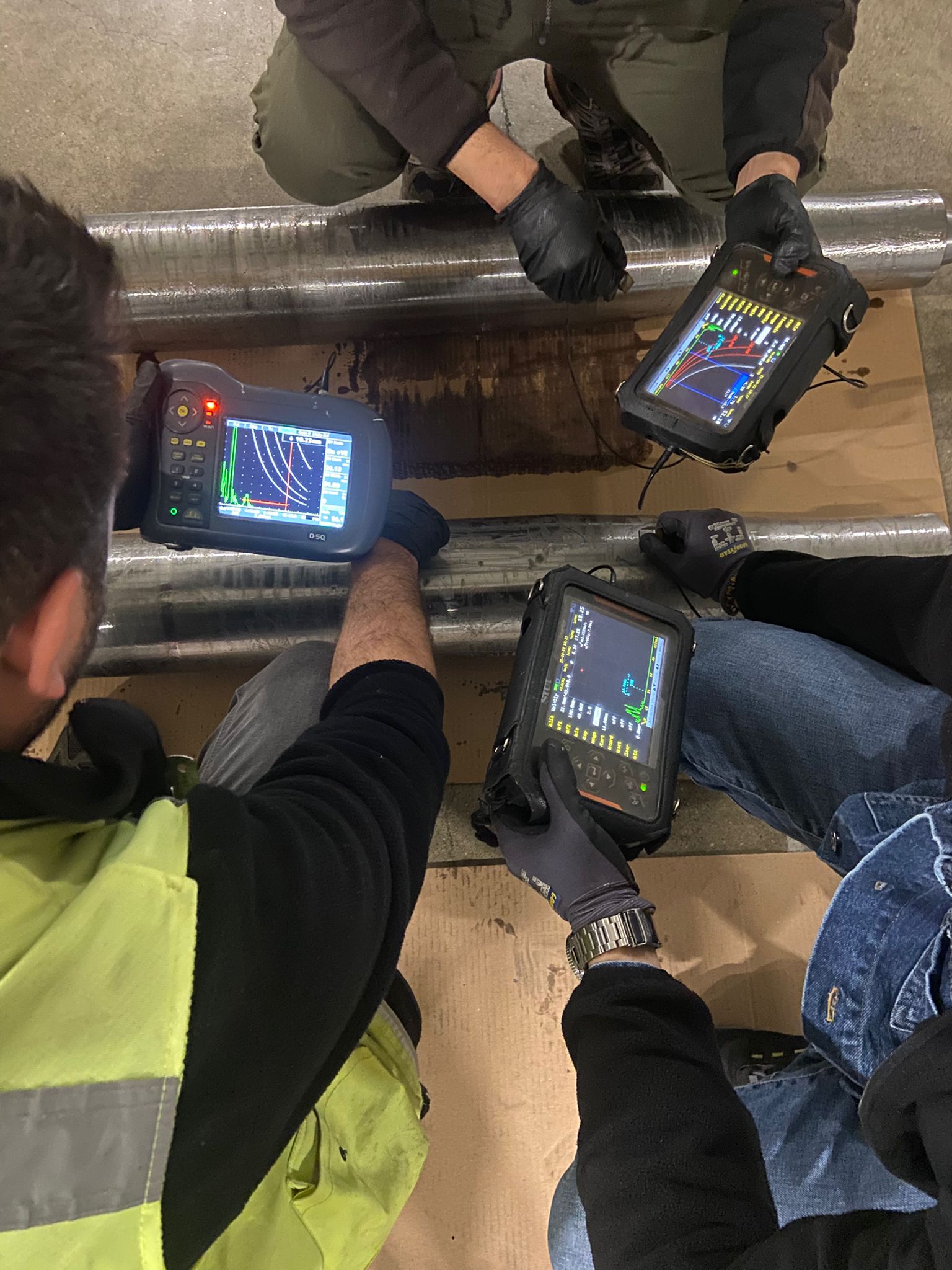 Çoklu PAUT muayenesi - 3 Sonotust D-50 cihazı ile boru taraması