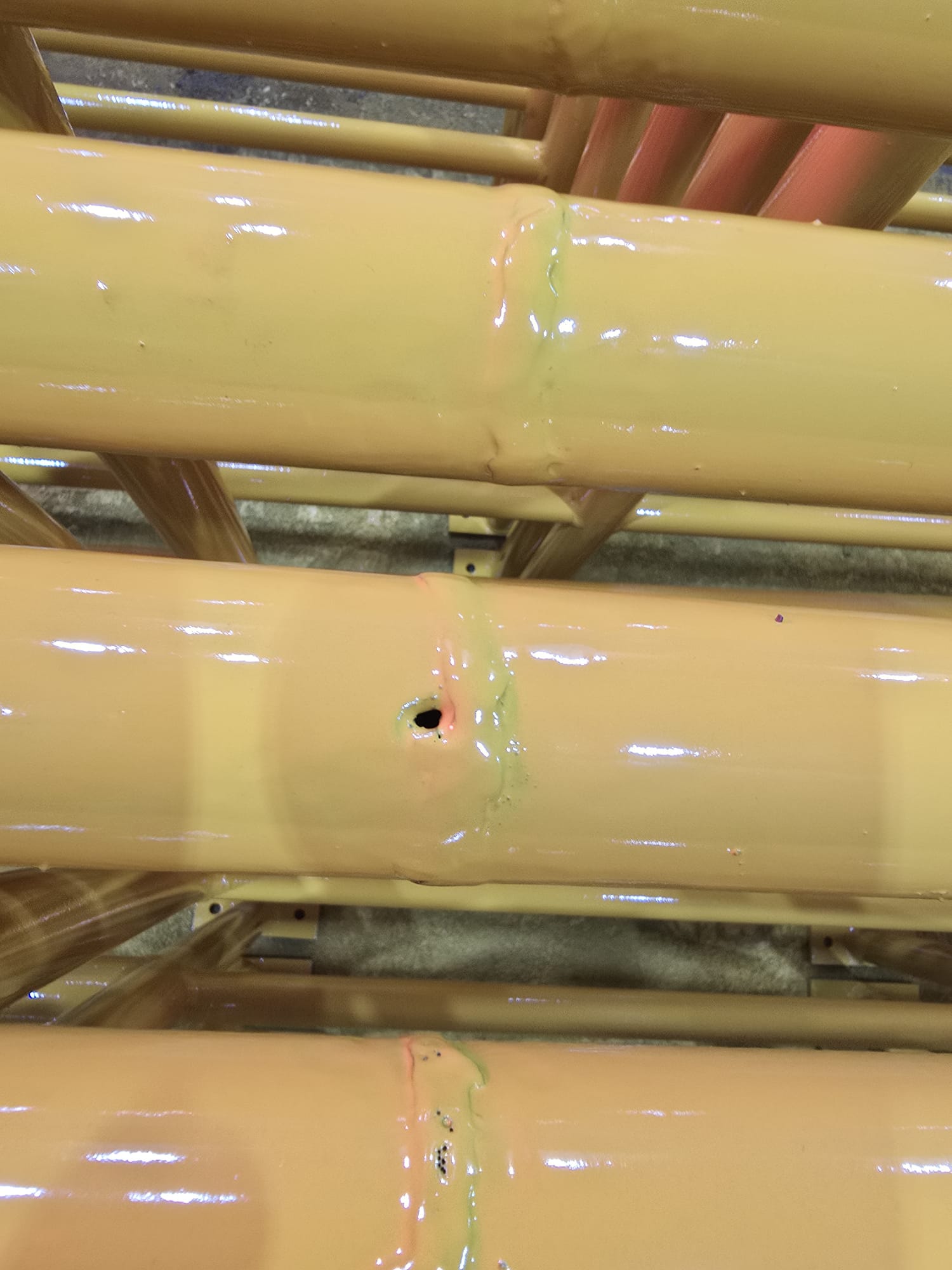 Boru korozyon tespiti - Boyalı yüzey hasarı